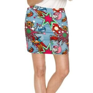 Royal And Awesome Brand Comic Art Partoon Ladies Golf Skort Women's size 14